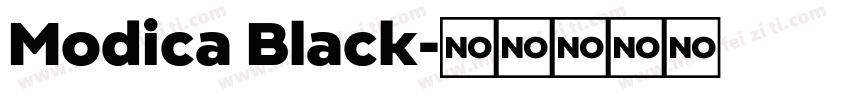 Modica Black字体转换